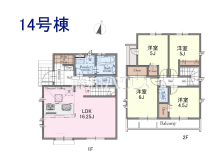 14号棟 間取図 【西東京市芝久保町3丁目】