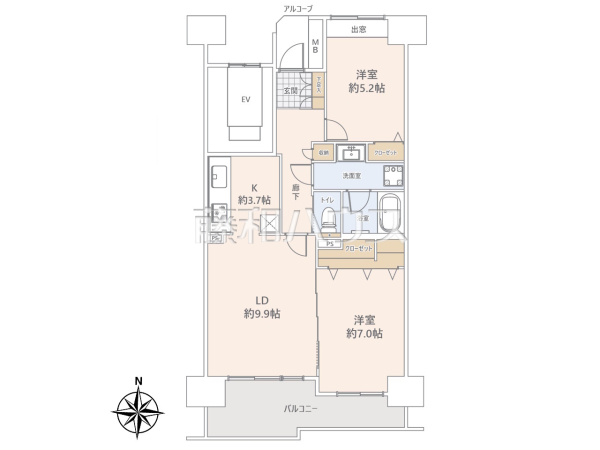 間取図 【西国分寺ゆかり弐番街】 間取図 【西国分寺ゆかり弐番街】