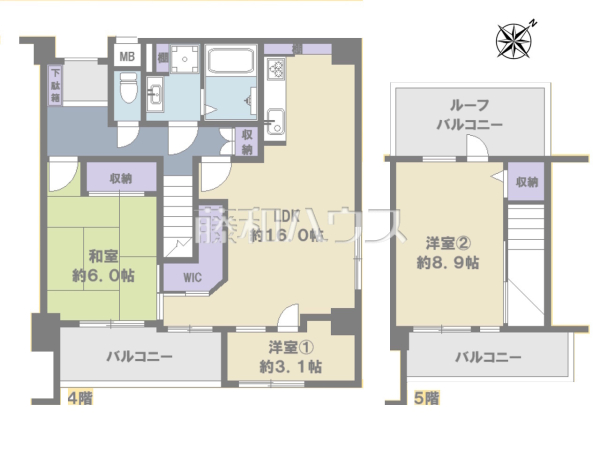 間取図 【ラポール砧公園】 間取図 【ラポール砧公園】