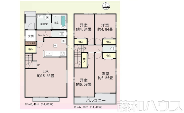 間取図 【北名古屋市高田寺起返】 間取図 【北名古屋市高田寺起返】
