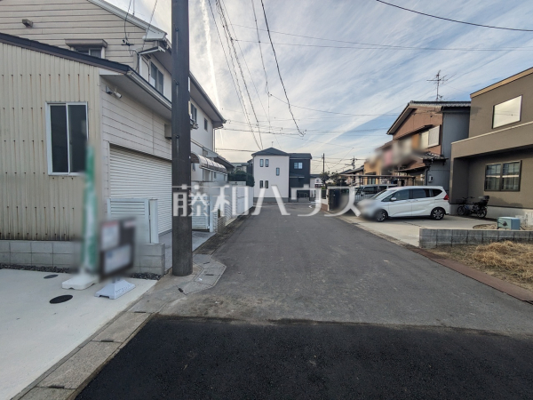 接道状況および現場風景 【北名古屋市高田寺起返】 接道状況および現場風景 【北名古屋市高田寺起返】