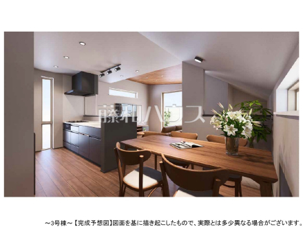 3号棟 完成予想図(内観) 【練馬区谷原4丁目】