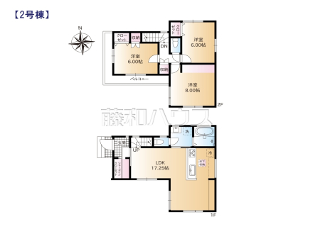 2号棟 間取図 【練馬区谷原4丁目】
