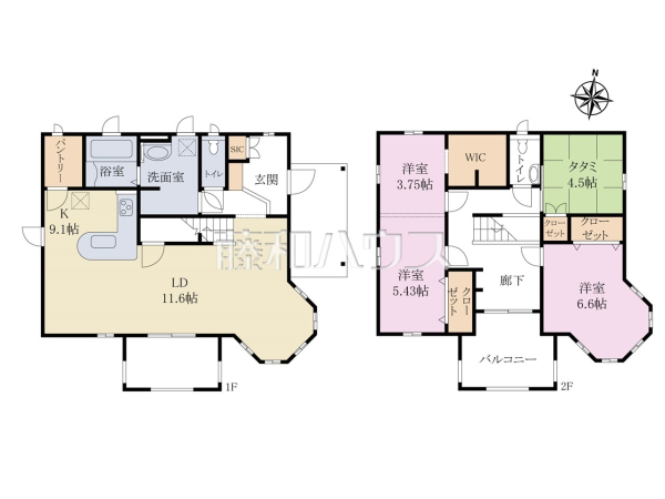 間取図 【府中市八幡町2丁目】 間取図 【府中市八幡町2丁目】
