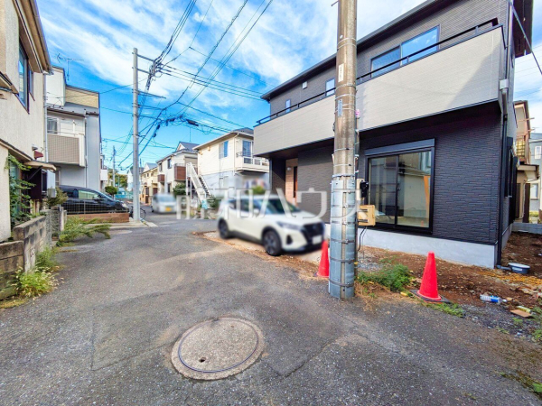 接道状況および現場風景 【所沢市榎町】 接道状況および現場風景 【所沢市榎町】