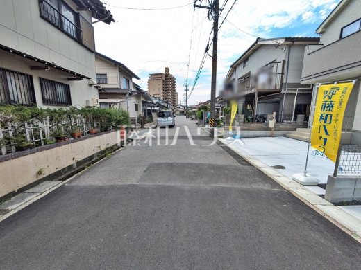 接道状況および現場風景 【小牧市大字岩崎】