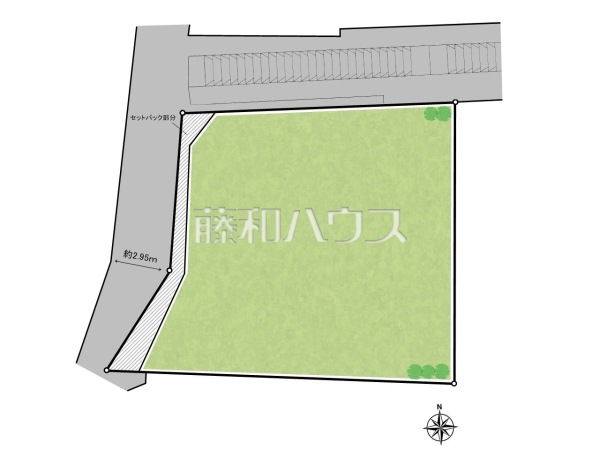 全体区画図 【国分寺市南町3丁目】土地の形が整っているため、土地全体を有効活用することができ住宅設計がしやすい形です。間口が広く、玄関等のアプローチや駐車スペースの設置等も思いのままです。
全体区画図 【国分寺市南町3丁目】土地の形が整っているため、土地全体を有効活用することができ住宅設計がしやすい形です。間口が広く、玄関等のアプローチや駐車スペースの設置等も思いのままです。