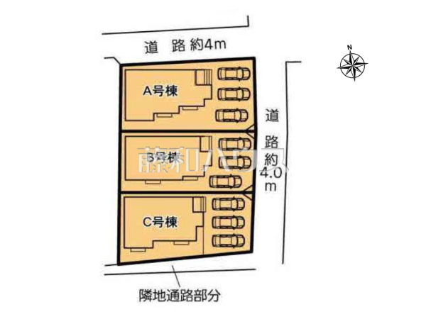 全体区画図 【西春日井郡豊山町大字青山】 全体区画図 【西春日井郡豊山町大字青山】