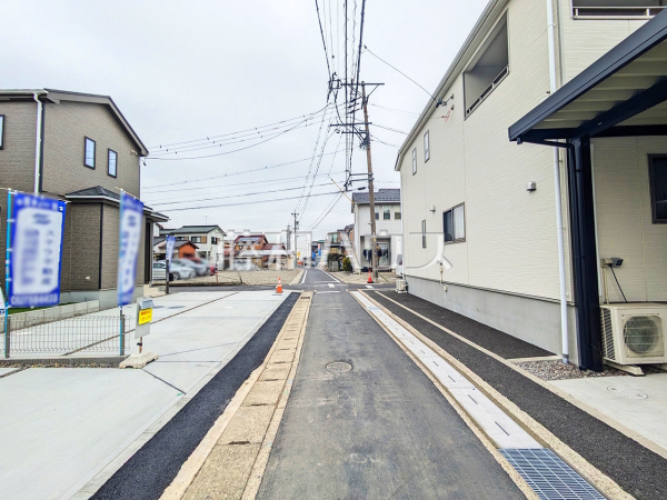 接道状況および現場風景 【西春日井郡豊山町大字青山】 接道状況および現場風景 【西春日井郡豊山町大字青山】