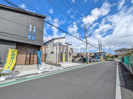 接道状況および現場風景 【新座市池田4丁目】/撮影日2025/10/27