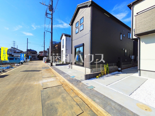 接道状況および現場風景 【新座市池田4丁目】