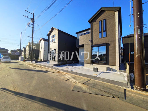 接道状況および現場風景 【新座市池田4丁目】