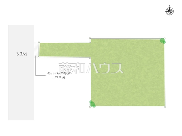 ≪全体区画図≫ 旗竿地は、小さなお子様が急に道路に飛び出てしまうことを防ぎます。安心してお庭で遊ぶことができますね。【調布市西つつじケ丘3丁目】 ≪全体区画図≫ 旗竿地は、小さなお子様が急に道路に飛び出てしまうことを防ぎます。安心してお庭で遊ぶことができますね。【調布市西つつじケ丘3丁目】