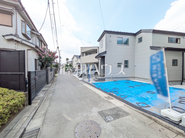 接道状況および現場風景 【国立市西1丁目】 接道状況および現場風景 【国立市西1丁目】