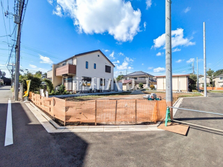 ≪現地外観≫参考プランをご用意いたしました。もちろんフリープランで建築可能! 【府中市多磨町2丁目】/撮影日2025/09/07