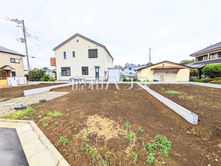 ≪2号地 外観≫家族構成や生活スタイルに合わせてセミオーダーで建築可能【府中市多磨町2丁目】/撮影日2025/10/19