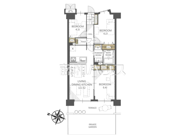 間取図 【ライオンズガーデン新所沢】 間取図 【ライオンズガーデン新所沢】