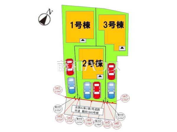 全体区画図 【福岡市南区鶴田4丁目】 全体区画図 【福岡市南区鶴田4丁目】