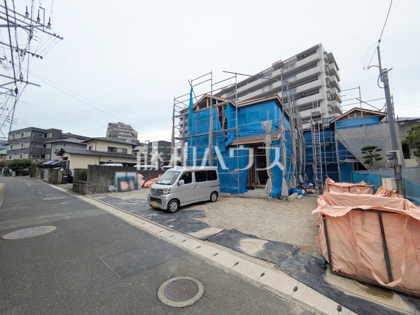 3号棟 接道状況および現場風景 【福岡市南区鶴田4丁目】 3号棟 接道状況および現場風景 【福岡市南区鶴田4丁目】