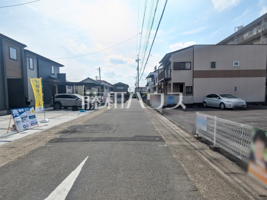 接道状況および現場風景 【名古屋市北区楠3丁目】