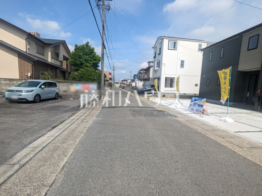 接道状況および現場風景 【名古屋市北区楠3丁目】