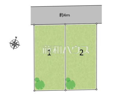 ■全体区画図■
多摩都市モノレール【多摩動物公園】駅徒歩約9分の立地です【日野市程久保2丁目】
