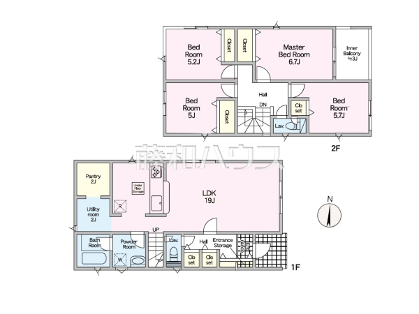 間取図 【福岡市早良区重留1丁目】 間取図 【福岡市早良区重留1丁目】