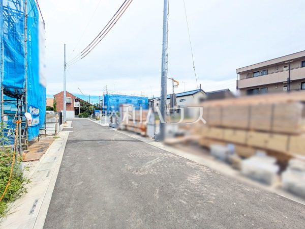 接道状況および現場風景 【志木市中宗岡1丁目】 接道状況および現場風景 【志木市中宗岡1丁目】