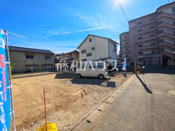 接道状況および現場風景 【福岡市早良区原4丁目】 接道状況および現場風景 【福岡市早良区原4丁目】