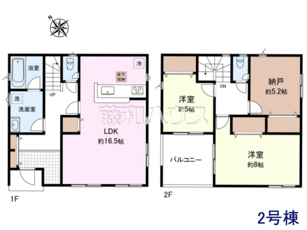 2号棟 間取図 【春日井市妙慶町2丁目】