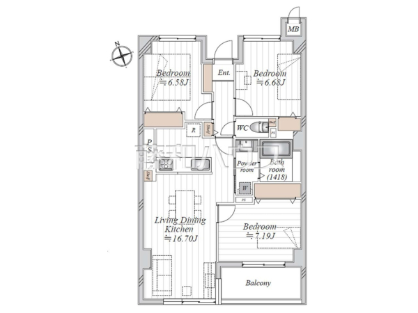 間取図 【レクシオ西所沢】 間取図 【レクシオ西所沢】
