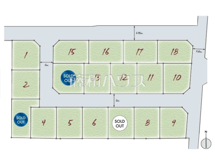 全体区画図 【国立市東3丁目】