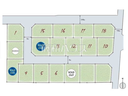 全体区画図 【国立市東3丁目】
