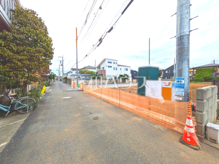 接道状況および現場風景 【東村山市久米川町2丁目】/撮影日2025/10/09