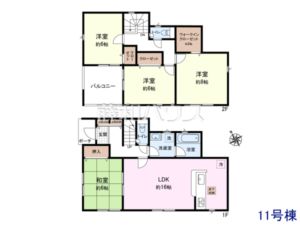 11号棟 間取図 【八王子市川口町】 11号棟 間取図 【八王子市川口町】