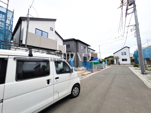 接道状況および現場風景 【三鷹市大沢2丁目】