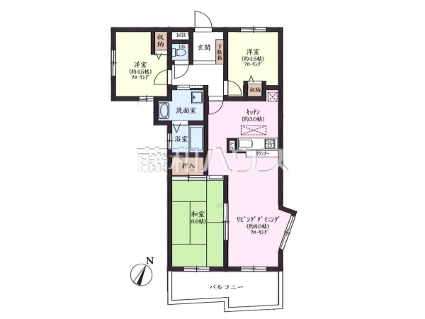 間取図 【ライオンズマンション高幡不動第2】 間取図 【ライオンズマンション高幡不動第2】