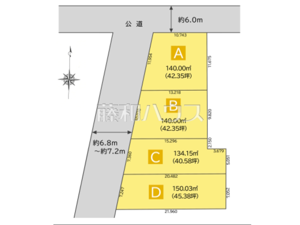 全体区画図 【春日井市上条町8丁目】 全体区画図 【春日井市上条町8丁目】