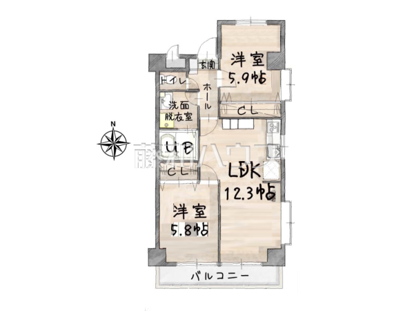 間取図 【パレドール東所沢Ⅱ】 間取図 【パレドール東所沢Ⅱ】