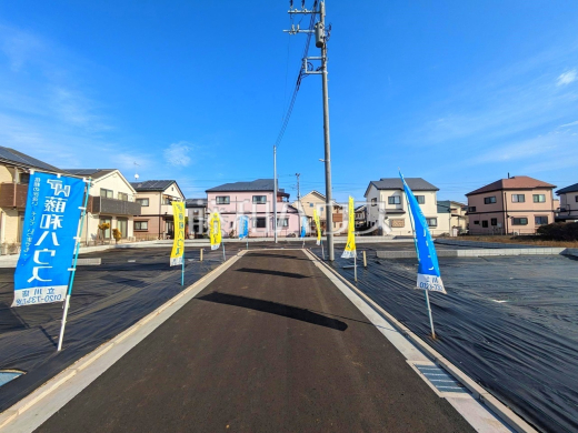 接道状況および現場風景 【立川市若葉町3丁目】