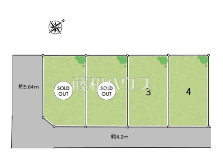 全体区画図 【志木市中宗岡5丁目】