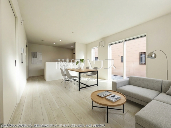 リビング ※配置してある家具や小物はCGによるイメージです。家具・小物は販売価格に含まれません。【志木市中宗岡3丁目】 リビング ※配置してある家具や小物はCGによるイメージです。家具・小物は販売価格に含まれません。【志木市中宗岡3丁目】