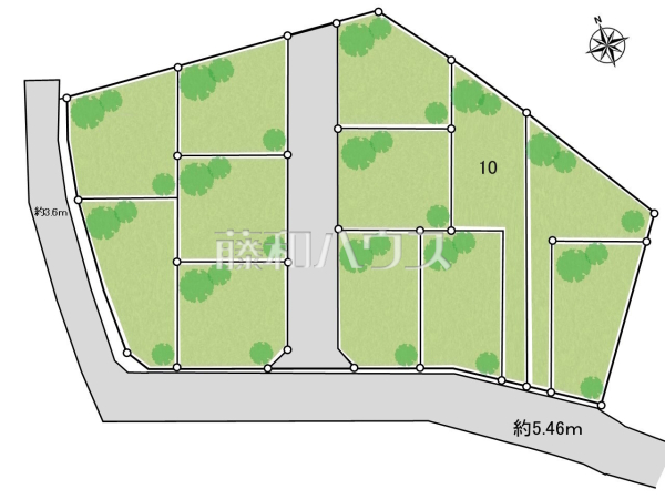 全体区画図 【武蔵村山市中藤4丁目】 全体区画図 【武蔵村山市中藤4丁目】