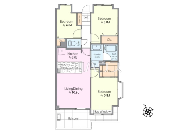 間取図 【エクレールガーデン南荻窪】 間取図 【エクレールガーデン南荻窪】