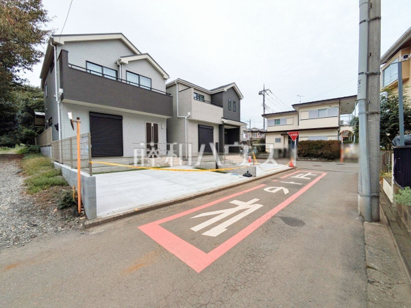 接道状況および現場風景 【所沢市岩岡町】 接道状況および現場風景 【所沢市岩岡町】