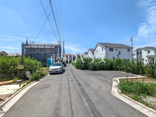 接道状況および現場風景 【立川市若葉町2丁目】