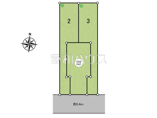 全体区画図 【国立市西2丁目】