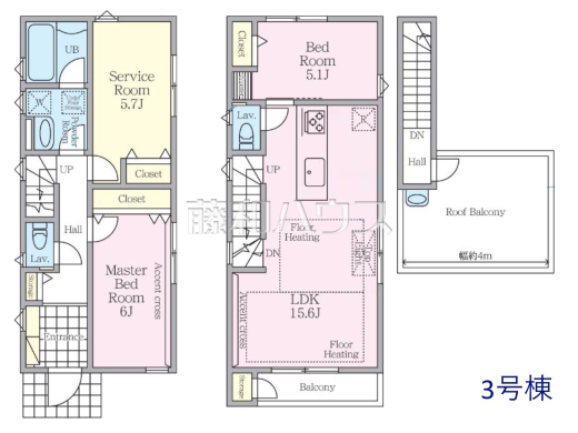 3号棟 間取図 【国立市西2丁目】