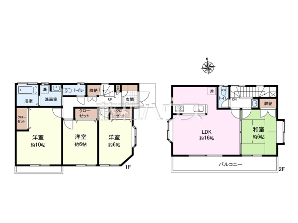 間取図 【所沢市東新井町】 間取図 【所沢市東新井町】