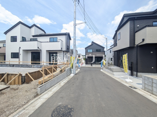 接道状況および現場風景 【清瀬市中里4丁目】
